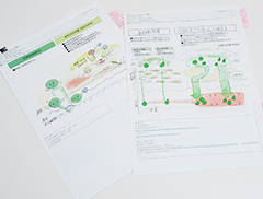 先輩の医学部出身社員が入社後に描いた『病気がみえる』の図案。